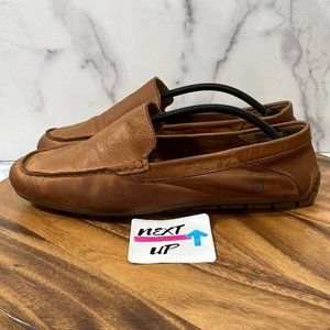 Born Mens Allan Brown Leather Opanka Hand Crafted Slip On Driving Loafer Sz 13
